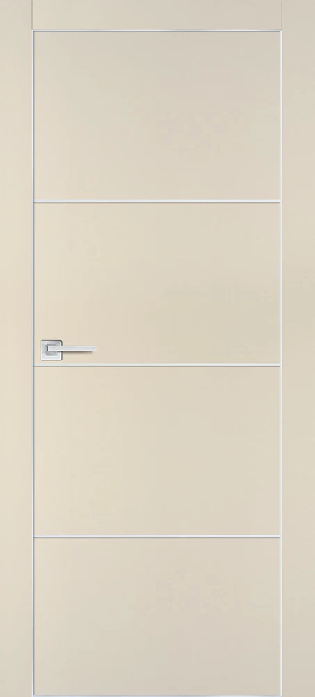 Фото Межкомнатная дверь PX-2  AL кромка с 4-х ст. Бежевый матовый