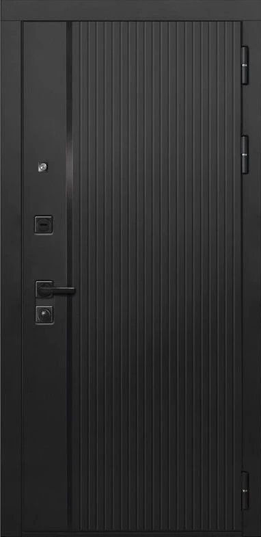 Входная дверь ДвериПРО L-45 ФЛ-259 (10мм, дуб с пилением) DPRO201019 внешняя сторона