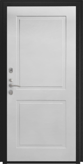 Входная дверь L-45 ФЛ-609 (L-52, 10мм, белый матовый) внутренняя сторона