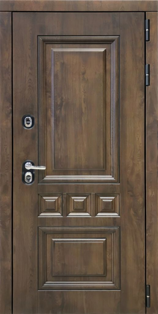 Входная дверь ДвериПРО Аура ФЛ-185 (10мм, ПВХ ясень белый) DPRO198105 внешняя сторона