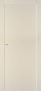 Межкомнатная дверь PX-19 AL кромка с 4-х ст. Бежевый матовый