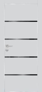 Межкомнатная дверь PX-17  AL кромка с 4-х ст. Сапфир матовый