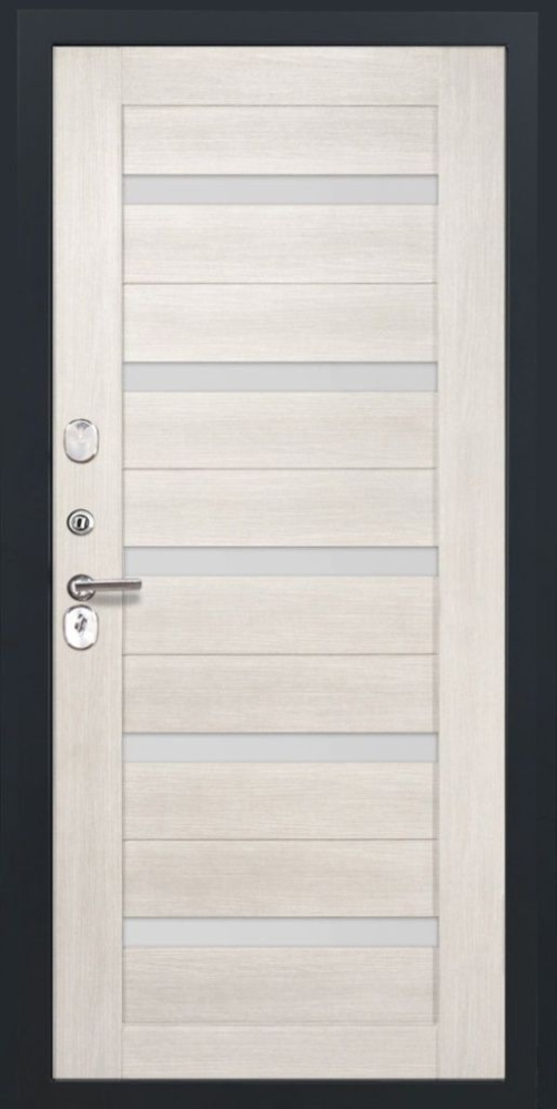 Входная дверь ДвериПРО Авеста СБ-1 (ст. белое, 16мм, беленый дуб) DPRO195822 внутренняя сторона