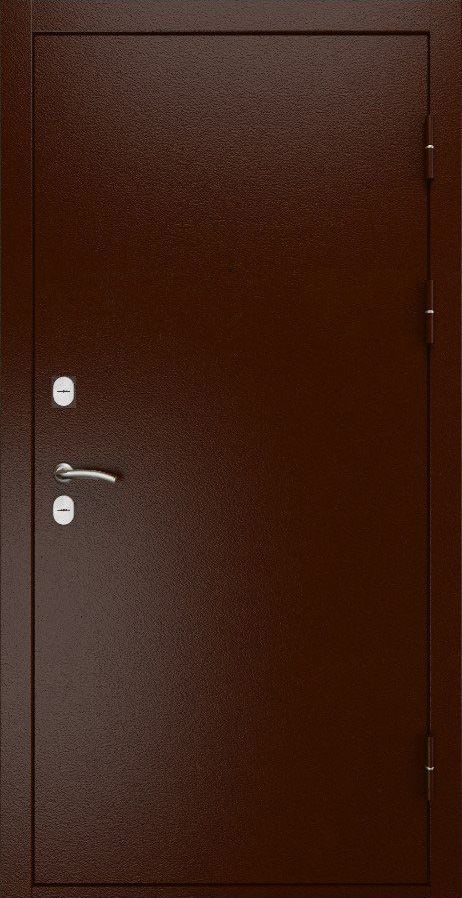 Входная дверь ДвериПРО L Термо Д-19 (16мм, Грецкий орех + черная патина винорит) DPRO195599 внешняя сторона