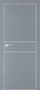 Межкомнатная дверь PX-15  AL кромка с 4-х ст. Серый матовый